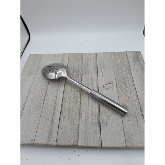 Stainless Steel Slotted Spoon 11 1/2" Unbranded Holes - Picture 4 of 6